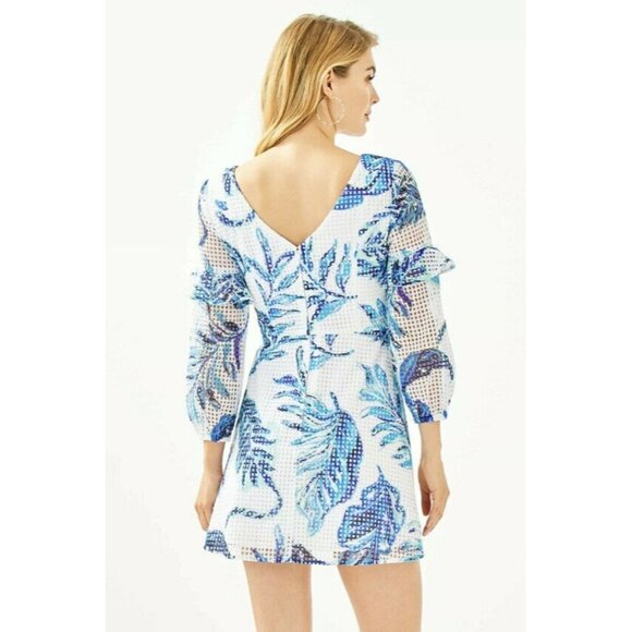 Lilly Pulitzer LAURIE ROMPER Resort White No Place Like Roam size 6 women - Picture 2 of 5